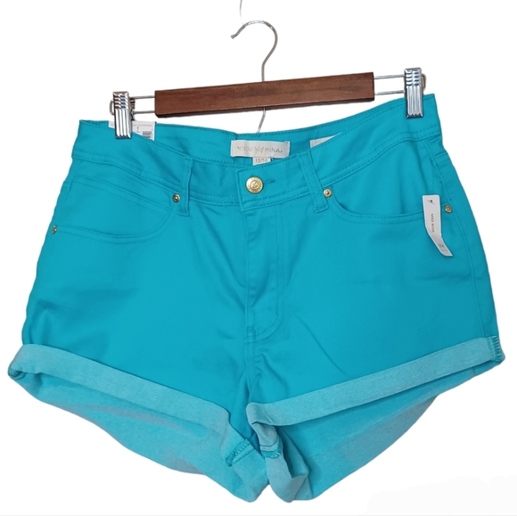 NWT Nicki Minaj Blue Mid Rise Shorts Size 13/14 - Picture 1 of 12